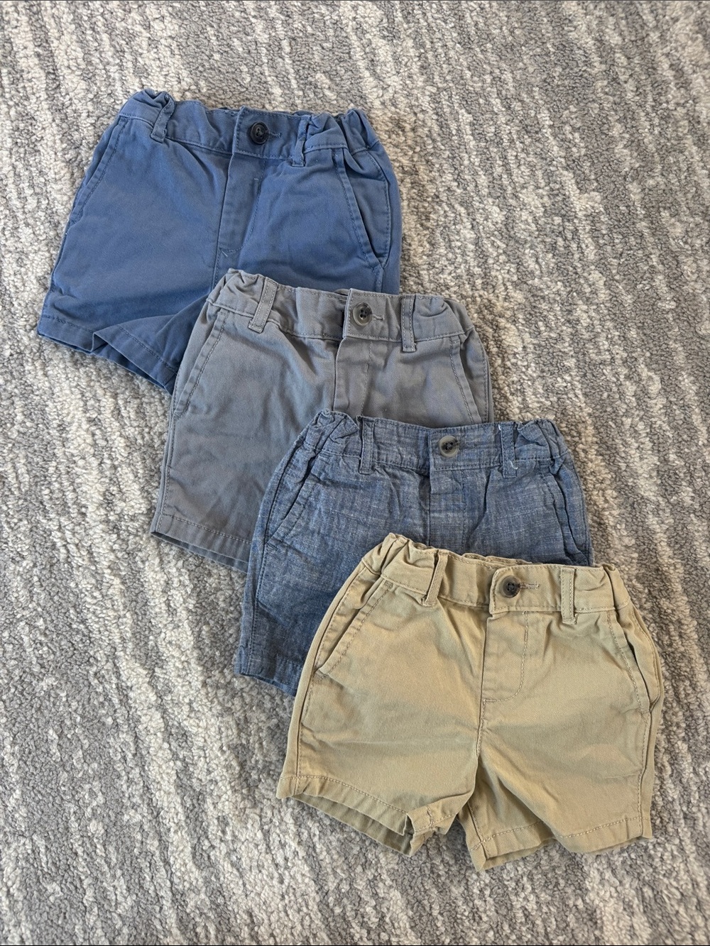 The Children's Place Boys Shorts Set 4 - Blue, Gray, Navy, Khaki